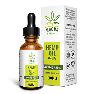 Rocha Products Hemp Oil with Organic Hemp Extract - 2000mg (20%) - Rocha Products