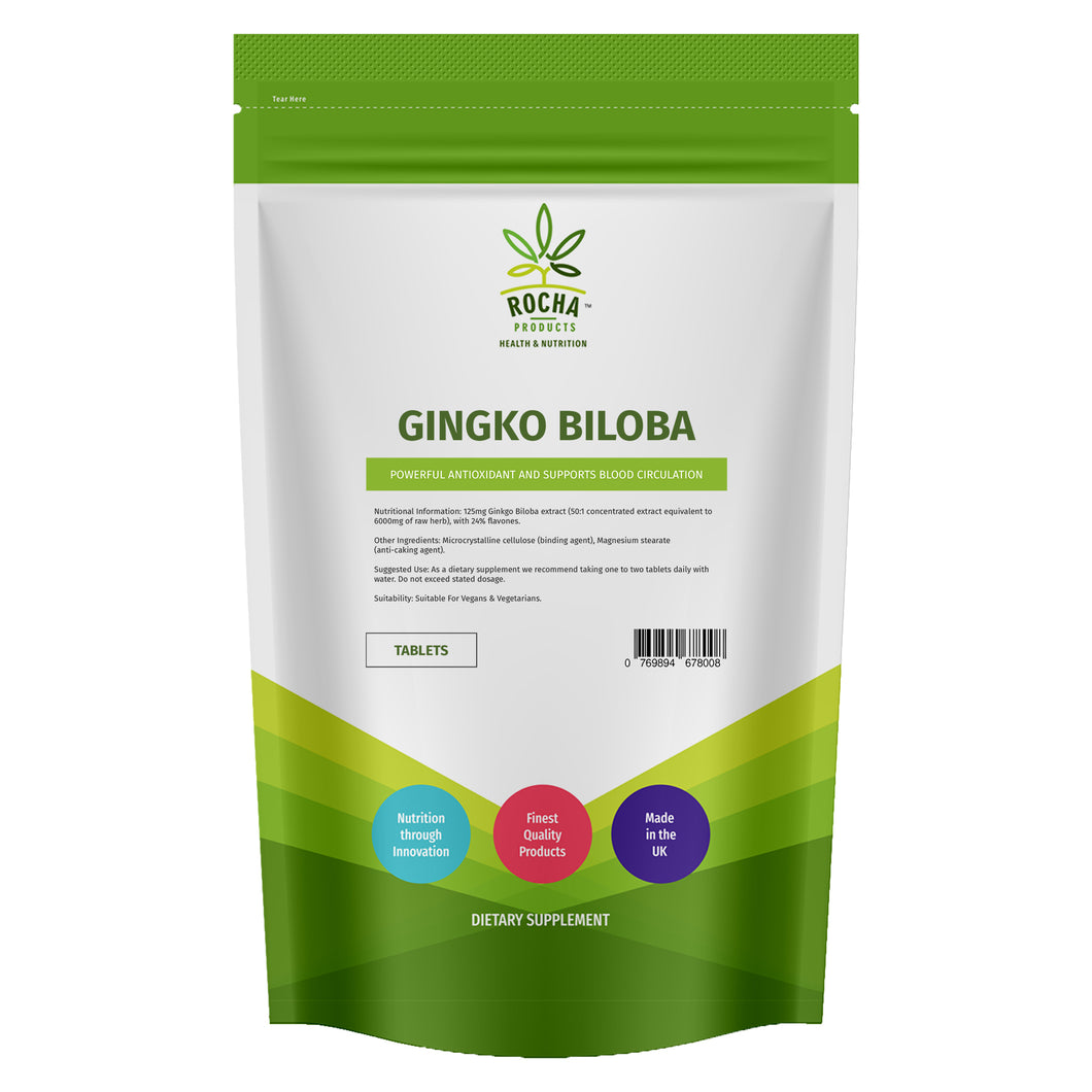 Gingko Biloba Tablets - 6000mg
