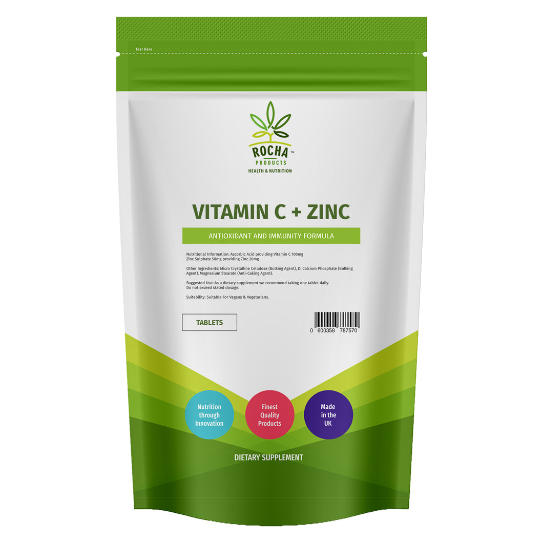 Vitamin C + Zinc Tablets - 120mg