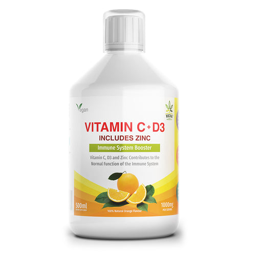 Immune Health Support - Vitamin C + Vitamin D3 + Zinc 1000mg